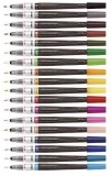 Pensula cu cerneala Color Brush Pen, 18 culori/set, Pentel 