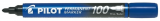 Marker permanent Pilot P100 1.0 mm varf rotund, albastru