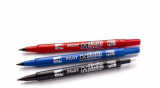 Marker permanent Pilot Twin Begreen 0.4 mm varf rotund, diverse culori