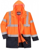 Jacheta Hi-Vis Essential 5-in-1 Two Tone, Portocaliu/Navy, Portwest 