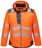 Jacheta de iarna Hi-Vis PW3, Orange/Gri, Portwest 