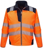 Jacheta Softshell Hi-Vis Vision PW3, Portocaliu/Navy, Portwest 