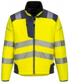 Jacheta Softshell Hi-Vis Vision PW3, Galben/Gri, Portwest 