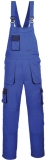 Salopeta cu pieptar Texo Contrast, Albastru Royal, Tall, Portwest 