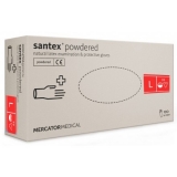 Manusi examinare latex, cu pudra, L, 100 buc/set Santex