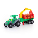 Jucarie Tractor si remorca cu lemne 35370 Altay Polesie