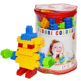 Cuburi constructii colorate 130 piese