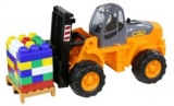 Jucarie Stivuitor PowerTruck cu palet de cuburi 36766 Wader Polesie