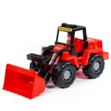 Tractor cu incarcator 77332 Mammoet, 42.5 cm, rosu Wader Polesie