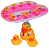 Jucarie chitaitoare, barcuta cu 3 ratuste/set 