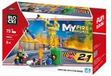 Joc constructie, My Fire Brigade, Utilaj pompieri, 75 piese Blocki
