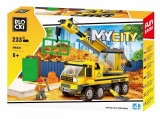 Joc constructie, My City, Camion cu macara, 233 piese Blocki
