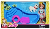 Papusa cu piscina, catel si accesorii 