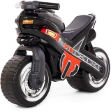 Motocicleta fara pedale MX-ON 80615, culoare negru, Polesie