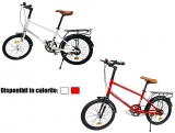 Bicicleta compacta cu roti de 20 inch si portbagaj, diverse culori