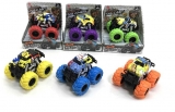 Jucarie Jeep Graffiti cu frictiune din metal, 9 cm 