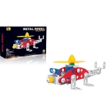 Joc constructii, 72 piese metal, Elicopter 