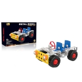Joc constructii, 69 piese metal, Jeep 