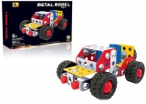 Joc constructii, 90 piese metal, Masina 