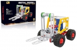 Joc constructii, 88 piese metal, Motostivuitor 
