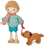 Figurine din lemn D-ul Goodwood si cainele Tender Leaf Toys 