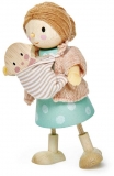 Figurine din lemn D-na Goodwood cu bebelus Tender Leaf Toys 
