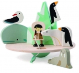 Set de joaca din lemn Aisberg plutitor, 9 piese Tender Leaf Toys 