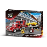 Joc constructie Transportor de masini de curse, 283 piese, Blocki