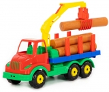 Jucarie Camion cu lemne, 44 cm Polesie 