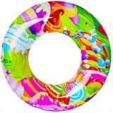 Colac baie gonflabil, cu desene, 60 cm 
