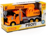 Jucarie camion constructii si macara, cu lumina si sunet, 34 x 12 x 19 cm, Polesie 