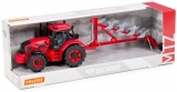 Jucarie tractor cu plug, 45 x 12 x 15 cm, Polesie 