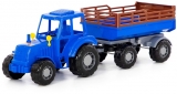 Jucarie tractor cu remorca, Altay, 57 x 17 x 18 cm, Polesie 