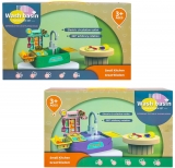 Play set bucatarie, 17 piese, cu baterii, 46 x 22 x 27 cm 