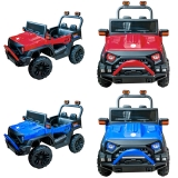 Jucarie cu telecomanda Jeep cu acumulator, 2 motoare, 12V, diverse culori
