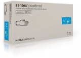 Manusi examinare latex, cu pudra, M, 100 buc/set Santex