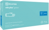 Manusi nitril nepudrate, verde Nitrylex, marimea M, 100 buc/set, Mercator