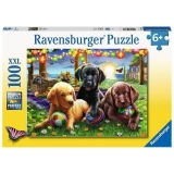 Puzzle Catei La Picnic, 100 Piese Ravensburger