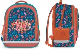 Ghiozdan scolar fete ergonomic, neechipat, 3 compartimente, Love S-Cool