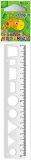 Rigla plastic 20 cm cu sablon forme geometrice S-Cool