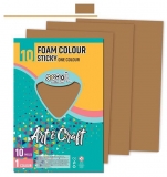 Hartie buretata adeziva maro deschis 10 buc/set S-Cool 