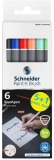 Set marker Schneider cu varf pensula, Paint-It 070, 6 buc/set V2