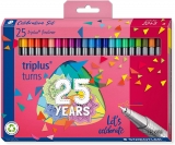 Set Fineliner Triplus 334, editie aniversara 25 de ani, 25 culori/set Staedtler