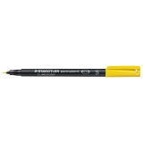 Marker permanent 1-2.5 mm Lumocolor Staedtler galben