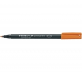 Marker permanent Lumocolor Staedtler 0.6 mm portocaliu