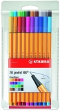 Fineliner Point 88 0.4 mm 20 bucati/set Stabilo