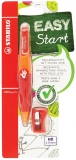 Creion retractabil EASYergo 3.15 mm dreptaci + ascutitoare portocaliu/rosu Stabilo
