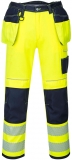 Pantaloni de lucru Hi-Vis Holster, galben/navy, 28, regular, PW3, Portwest