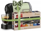 Espressor Tchibo Cafissimo Easy Powder Green + Set capsule cafea Tchibo Cafissimo Clasic Collection 7 cutii/set
