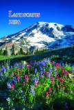 Calendar cu imagini Landscapes, 31.5 x 48 cm, 12 file, 2026
